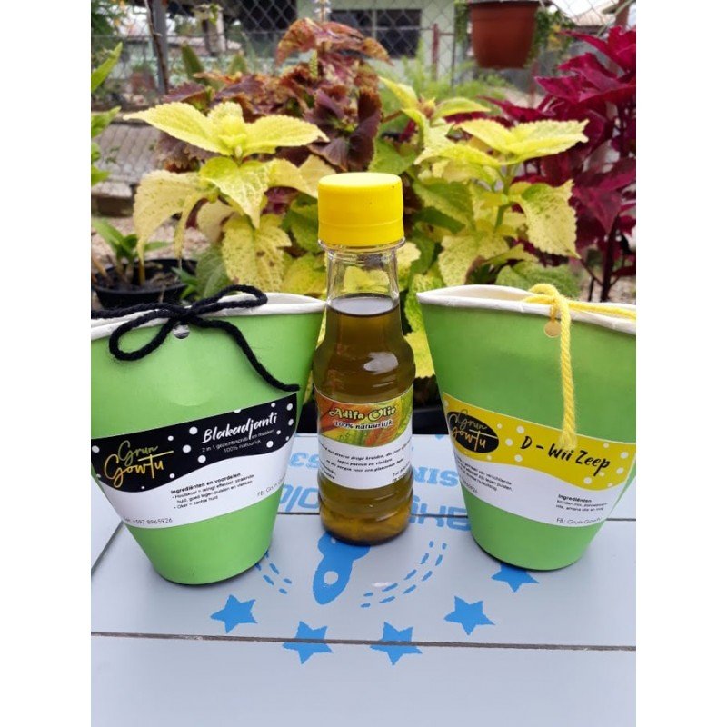 Grun Gowtu women or men Gift: Adifa Oil, Blakadjanti Scrub and D-Wii Soap