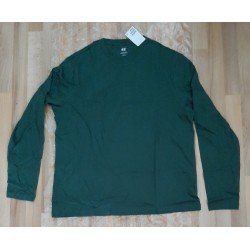 Men's T-shirt / Polo shirt long sleeve dark green