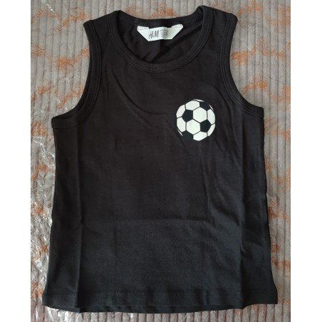 Boys T-Shirt / Tank Top with Football Pattern