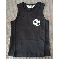 Boys T-Shirt / Tank Top with Football Pattern