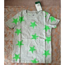 Boys T-shirt gray with stars