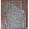 Blouse met halve schouder zwart/wit gestreept