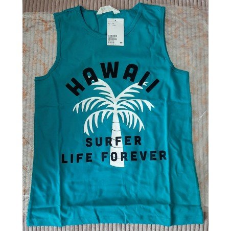 Boys T-shirt / Tanktop green Hawaii