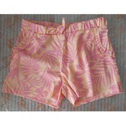 GIRL SET: GIRL BLOUSE with strips and short orange/pink/yellow
