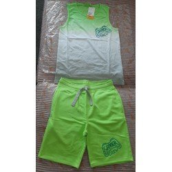 Boys T-shirt / Tanktop reflector green Gamer Crew