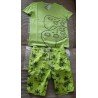 Boys set: T-shirt and short reflector green and XBOX print