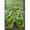 Boys set: T-shirt and short reflector green and XBOX print