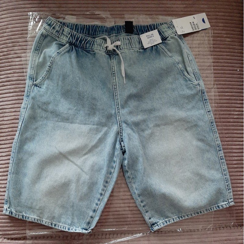 Jongensshort denim jeans Pull-on