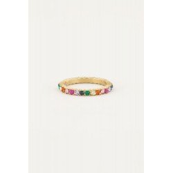 Vintage ring mutikleur -...