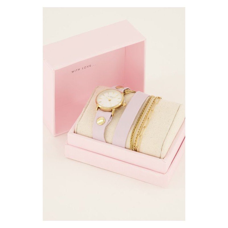 Lila horloge - Angele