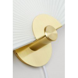 Wandlamp met geplisseerde kap - Angele