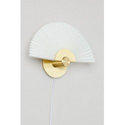 Wandlamp met geplisseerde...