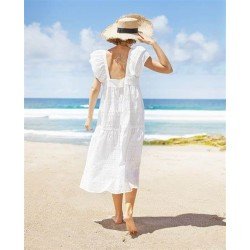 Comfi white dress abina