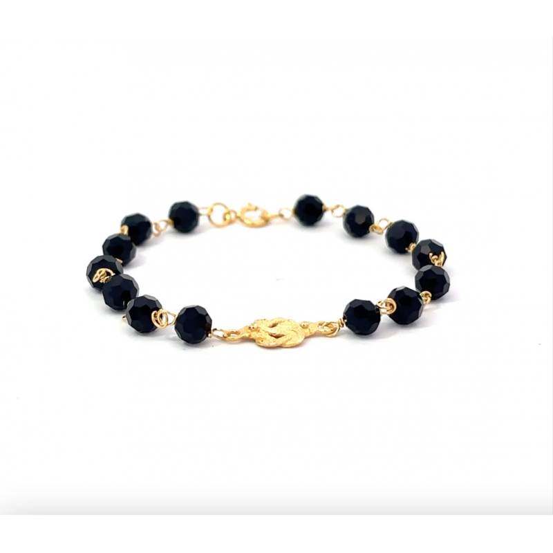 Ines Gouden 'Manu' mattenklopper bracelet