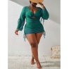 Plus Size Bikini Set Met Cover Up - Visedra