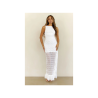 Sunlit Bloom Maxi Dress White