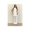 Sunlit Bloom Maxi Dress White