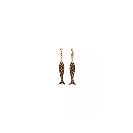 OORBELLEN MET VIS EN STUDS