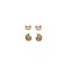 Set van twee oorbellen met schelp
