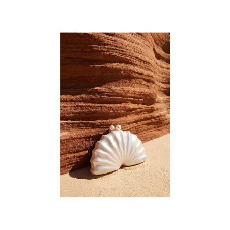Parelmoeren Clutch Met Schelp Detail