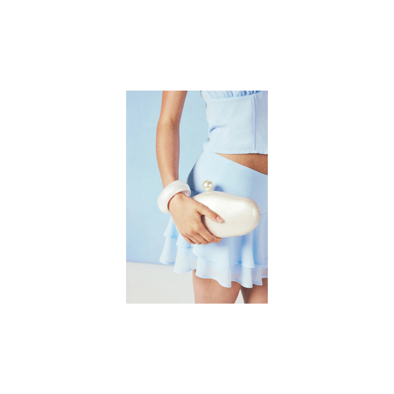 Parelmoeren Acryl Clutch Tas